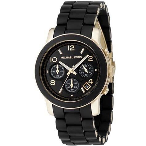 michael kors runway schwarz|Michael Kors runway chronograph watch.